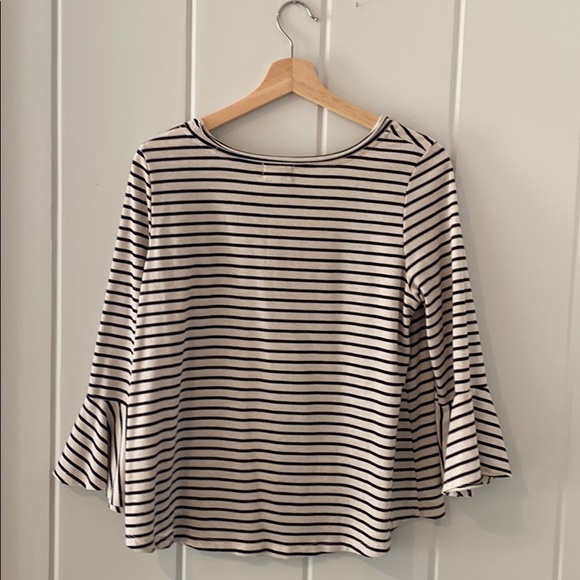 Bell Sleeve Striped Anthropologie Blouse - Picture 6 of 7